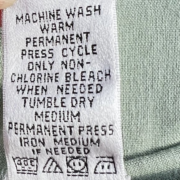 Geoffrey Beene Womens Green Linen Blend Tank Open‎ Work Detail Side Zip Size M - Picture 7 of 7